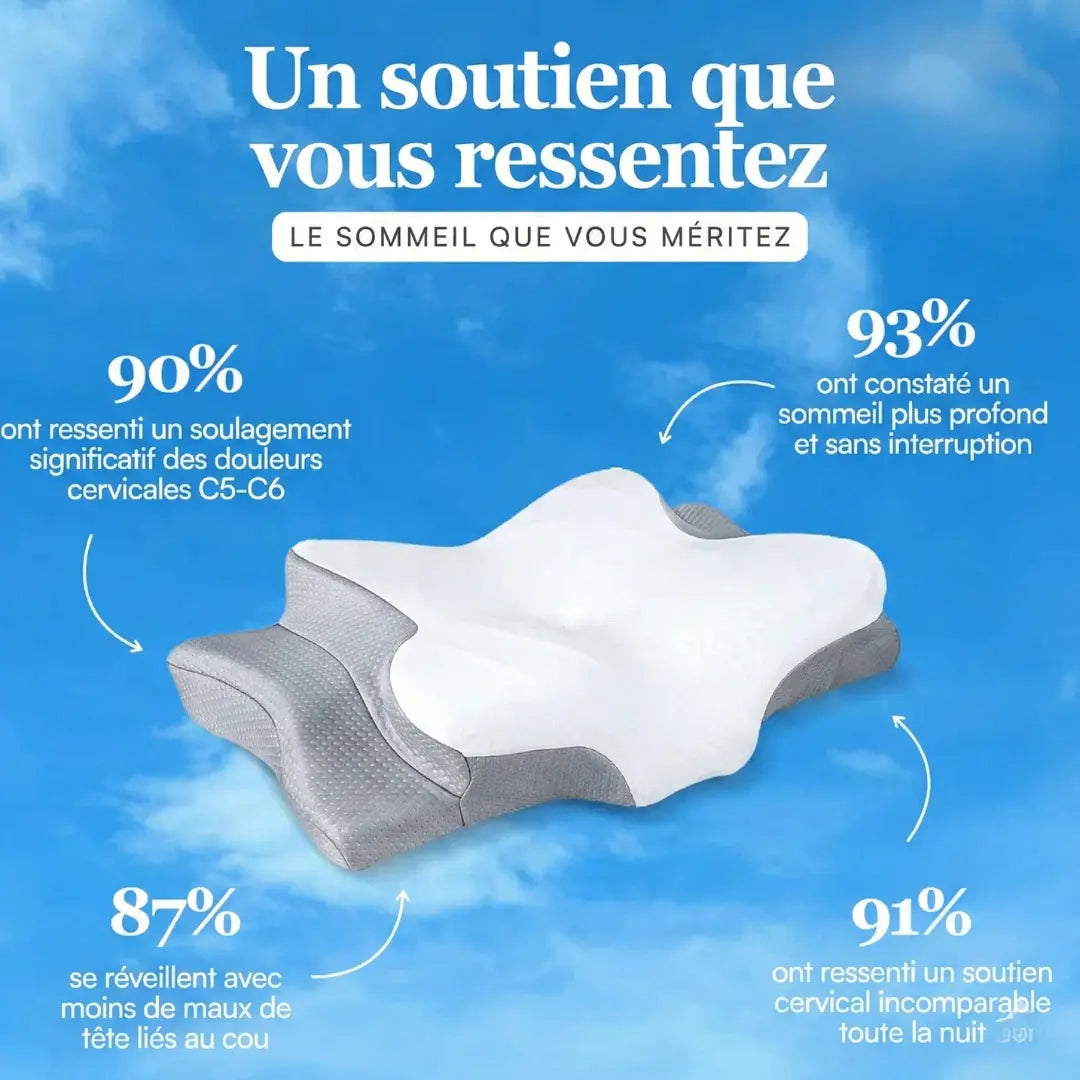 Oreiller Ergonomique Sommeil Profond